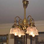 4 light Brass Gas Fixture