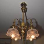 4 light Brass Gas Fixture
