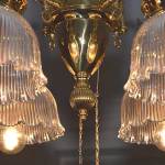 4 light Brass Gas Fixture