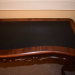 Mahogany Serpentine Console Table