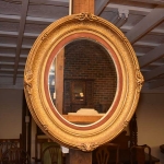 Oval Gold Leaf Mirror