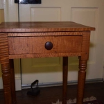 Tiger Maple One Drawer End Table