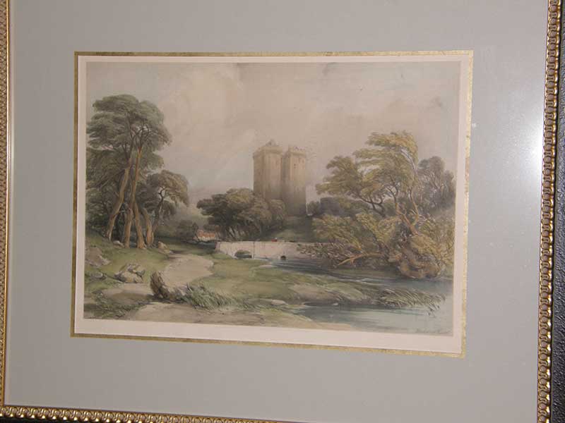 Engraving Berwick Castle