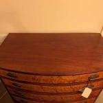 Bow Front Chest with Bird's Eye Maple