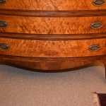 Bow Front Chest with Bird's Eye Maple