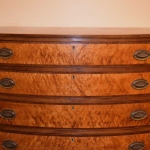 Bow Front Chest with Bird's Eye Maple