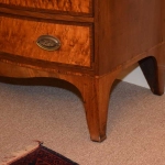 Bow Front Chest with Bird's Eye Maple