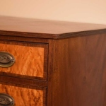 Bow Front Chest with Bird's Eye Maple