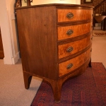 Bow Front Chest with Bird's Eye Maple