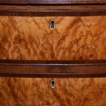 Bow Front Chest with Bird's Eye Maple