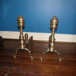 Brass Chppendale Andirons