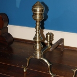 Brass Chppendale Andirons