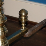 Brass Chppendale Andirons