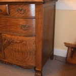 Carved Oak Sideboard