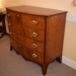 Cherry and Birch Bow Front Chest