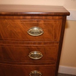 Cherry and Birch Bow Front Chest