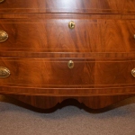 Cherry and Birch Bow Front Chest