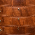 Cherry and Birch Bow Front Chest