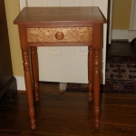 Cherry End Table with Turned Legs