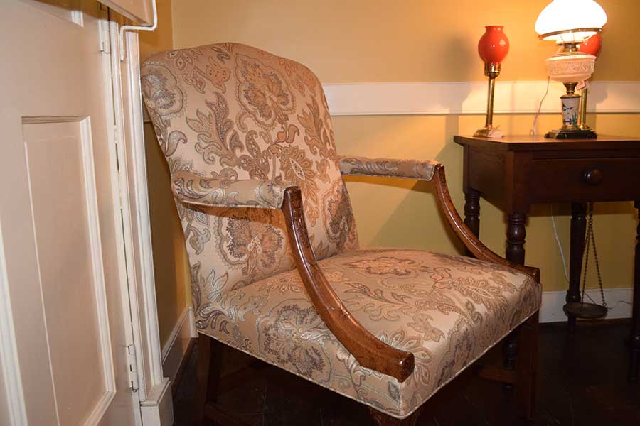 Chinese Chippendale Upholstered Chair