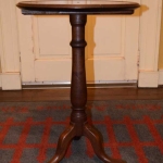 Dishtop, Walnut Candlestand