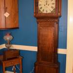 English Oak, Mahogany Case Clock
