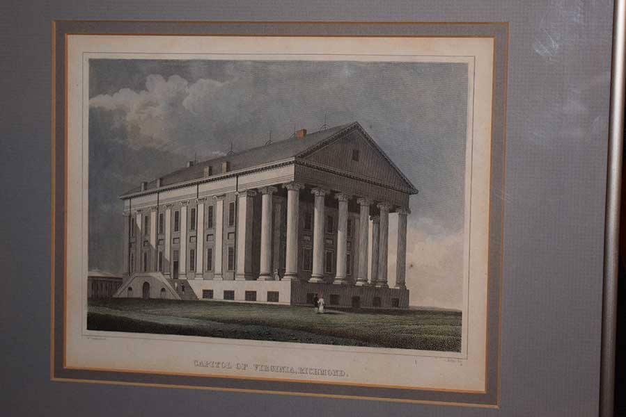 Engraving-The Capitol of Virginia