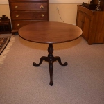 Figured Mahogany Tilt Top