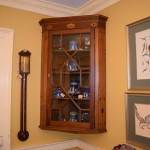 Glazed Door Hanging Corner Cupboard