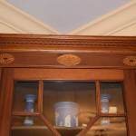 Glazed Door Hanging Corner Cupboard