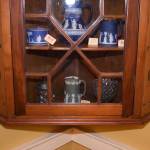 Glazed Door Hanging Corner Cupboard