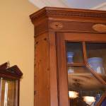 Glazed Door Hanging Corner Cupboard