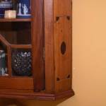 Glazed Door Hanging Corner Cupboard