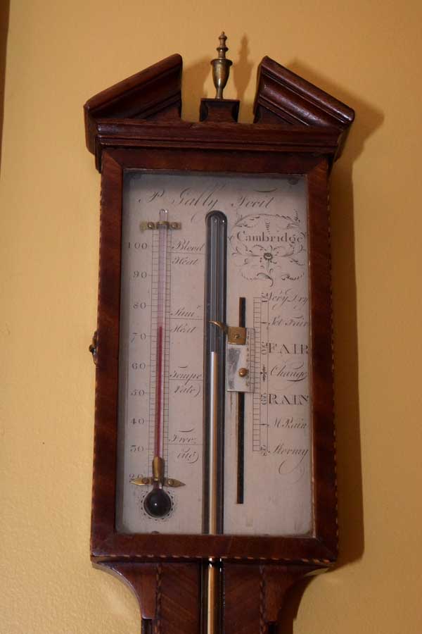 Inlaid Stick Barometer