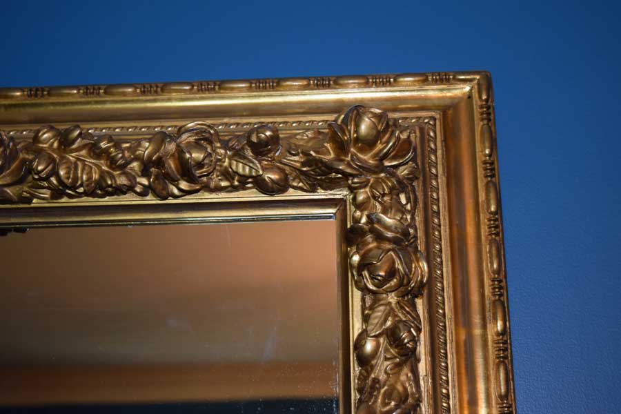 Large Gold Leaf Mirror