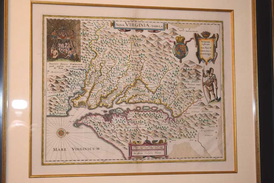 Map of Virginia, C. 1650