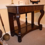 Marble Top Petticoat Table