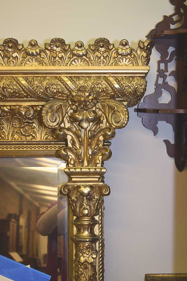 Ornate Gold Leaf Mirror