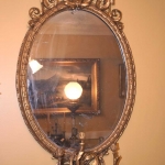 Oval Gold Leaf Mirror