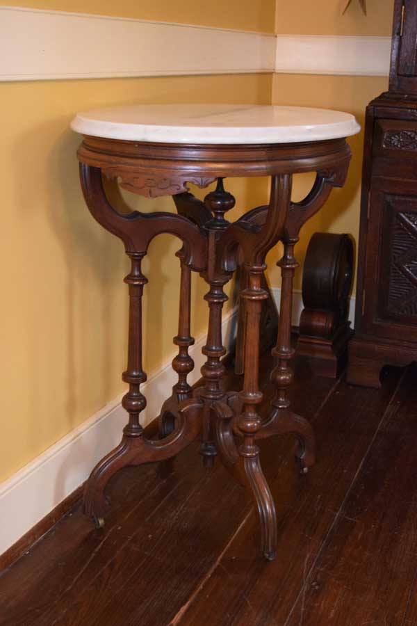 Oval Marble Top Table