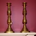Pair of Beehive Candlesticks