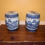 Pair of Chinese Export Garden Stools