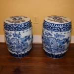 Pair of Chinese Export Garden Stools