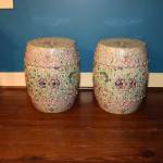 Pair of Chinese Export Garden Stools