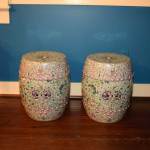 Pair of Chinese Export Garden Stools