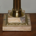 Pair of Cranberry Etched Lamps