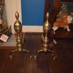 Pair of \"Double Lemon\" Andirons