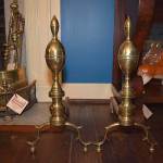 Pair of \"Double Lemon\" Andirons