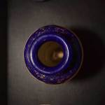 Pair of Ground Blue Vases