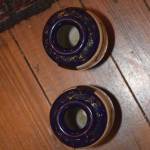 Pair of Ground Blue Vases